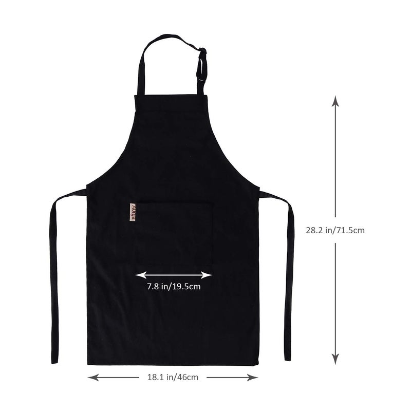 Aurya Kids Apron and Chef Hat Set-Adjustable Child Apron for Boys and Girls for Cooking Baking - Image 4